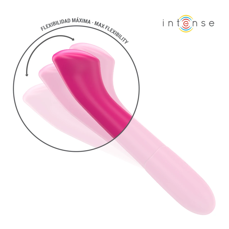 INTENSE - PATY VIBRATOR 19 CM FLEXIBEL 10 VIBRATIONEN MODELL 2 ROSA